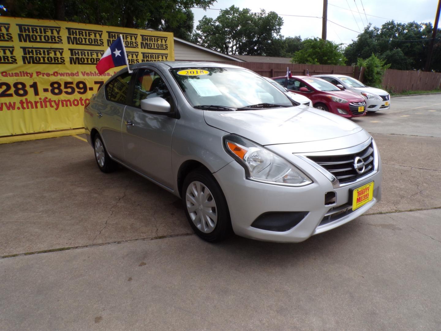 2018 Nissan Versa (3N1CN7AP9JK) , located at 16710 Clay Rd., Houston, TX, 77084, (281) 859-7900, 29.834864, -95.656166 - Photo#2